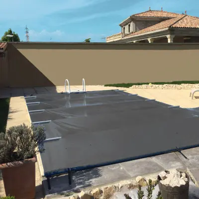 couverture de sécurité à barres pour piscine safety cover