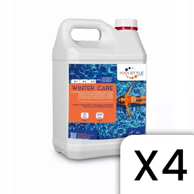 Winter Care produit d'hivernage piscine 5L PoolStyle PSL-500-0015 - Lot de 4 (PSL-500-0015X4)