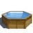 Bâche été à bulles pour piscine bois VANILLE 2 Diamètre de la bâche 3,37m