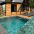 PVC armé HYDROFLEX supérieur verni 3D sensation 150/100ème, vernis 1 face, effet relief - Rouleau 25 ml x 1.65 m Pierre de Jade
