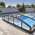 Abri Casablanca Infinity A - Coloris Carbone pour piscines jusqu'à 6.30m x 3.50m