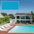 PVC armé ALKORPLAN 2000 verni uni - 150/100ème, vernis 1 face, uni - Rouleau de 25ml x 1.65m - Bleu adriatique