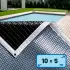 Bâche à bulles 10x5m alvéolaire Bleu / Gris opaque préfabriquée