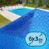 Bâche à bulles piscine ovale 6 x 3,65 m, 180 microns