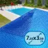 Bâche à bulles piscine ovale 7,20 x 3,50 m, 180 microns