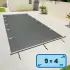 Bâche à barres 9m x 4m AQUALUX Standard gris anthracite