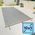 Bâche à barres pour piscine 10m x 5m Standard gris clair