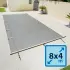 Bâche à barres pour piscine 8m x 4m Standard gris clair