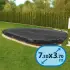 Couverture d'hiver pour piscine hors-sol ovale 7.30 x 3.70 m coloris noir