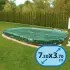 Couverture de protection pour piscine hors-sol ovale 7.30 x 3.70 m coloris vert