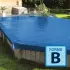 Couverture d'hivernage et de sécurité Skin Wood Light Forme B Bleu / Ivoire