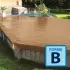 Couverture d'hivernage et de sécurité Skin Wood Light Forme B Terracotta / Ivoire