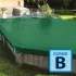 Couverture d'hivernage et de sécurité Skin Wood Light Forme B Vert / Ivoire