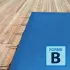 Couverture d'hivernage opaque Skin Cold forme B Bleu / Ivoire