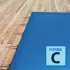 Couverture d'hivernage opaque Skin Cold forme C Bleu / Ivoire