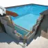 Kit piscine béton Astral First Bloc 7x3.50m H1.50m - Liner filtration et pièces à sceller