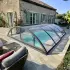 Abri KLASIK S Clear pour mini piscines jusqu'à 4x3m - Coloris Anthracite Hauteur 1m