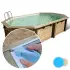 Liner piscine bois UBBINK Lagon 820x400 - 4m x 8,2m x 1,3m 75/100ème bleu pale
