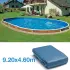 Liner piscine hors sol ovale 9.20m x 4.60m coloris Mosaïque