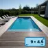 Liner piscine 9m x 4,50m rectangulaire, hauteur 1,50m - Protect 33