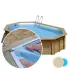 Liner piscine bois SUNBAY Alista - 5m x 3m x 1,3m 75/100ème beige