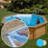 Liner piscine bois SUNBAY Ananas 428 - 4,28m x 1,17m x m 75/100ème bleu