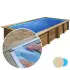 Liner piscine bois SUNBAY Lemon - 3,75m x 2m x 0,68m 75/100ème beige