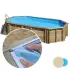 Liner piscine bois SUNBAY Orange - 7,55m x 4,56m x 1,46m 75/100ème beige
