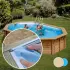 Liner piscine bois SUNBAY Vermela - 6,72m x 4,72m x 1,46m 75/100ème beige