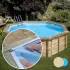 Liner piscine bois SUNBAY Violette 2 - 5m x 1,27m x m 75/100ème beige