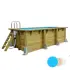 Piscine Urban Pool 250 x 450 - H140cm - Liner Bleu 75/100ème + Nage à contre-courant + Heatermax® Inverter 20 + LED-Spot 350 Plus + Coffret électrique Premium