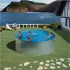 Piscine hors sol splasher acier ronde GRE TENERIFE  3.50 x 0.90m