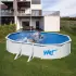 Piscine hors sol acier ovale GRE WET sable 5.00 x 3.00 x 1.20m