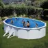 Piscine hors sol acier ovale BORA BORA avec jambes de force, 5.27M x 3.27 x H: 1.22 M