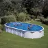 Piscine hors sol acier HAITI ovale sans jambes de force 6.34m x 3.99m x H: 1.32m