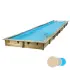 Piscine Linéa  350x1550 - H155cm - Liner Beige 75 /100ème