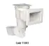 Skimmer Astral PRESTIGE 17,5L Blanc petite meurtrière et rallonge pour piscines béton