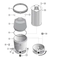 Pièces détachées pour Filtre à Cartouche PLM SYSTEM 2