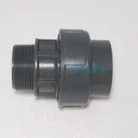 Raccord union Ø63 PVC pression PN16 Femelle à coller Ø63mm x Mâle à visser