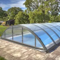 Abri de piscine mi-haut SILHOUETTE "STOCK LIMITE" DESTOCKAGE