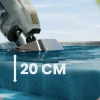 Aspirateur manuel AIPER Pilot X1 fonctionne dès 20 cm d'eau