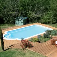 Coque piscine Allegro 108 - 10,8m x 4,2m x 1,5m - fond plat