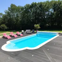 Coque piscine Allegro 82 - 8,8m x 4,2m x 1,5m - fond plat