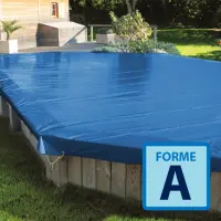 Bâche Skin Wood Light pour piscine hors sol bois