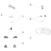 Pièces détachées pour Balai manuel oval clip plastique