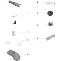 Pièces détachées pour Balai manuel oval écrous papillon sans brosses latérales
