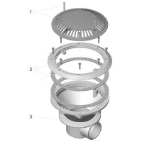 Pièces détachées pour Bonde de fond 2" anti-vortex LINER