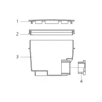 Pièces détachées pour Bonde de fond 2' Béton