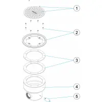 Pièces détachées pour Bonde de fond 2" LINER