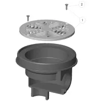 Pièces détachées pour Bonde de fond 2" piscine BETON
